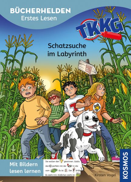 buechlade_hochdorf_kirsten_vogel_tkkg_junior_schatzsuche_im_labyrinth_bücherhelden_kosmos_verlag_2026