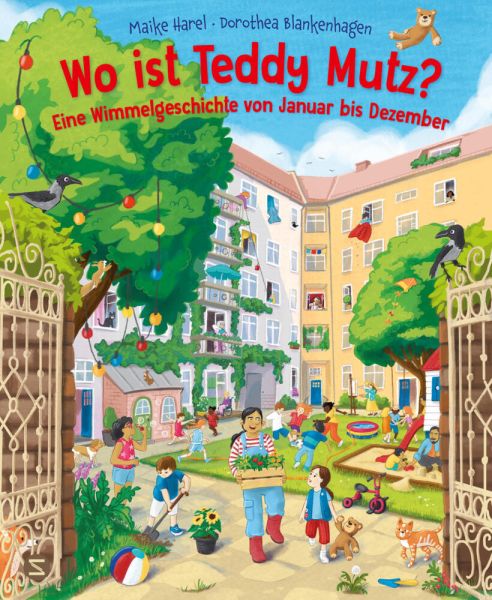 buechlade_hochdorf_harel_blankenhagen_wo_ist_teddy_mutz_wimmelgeschichte_januar_dezember_schneiderbuch_harpercollins_verlag_2026